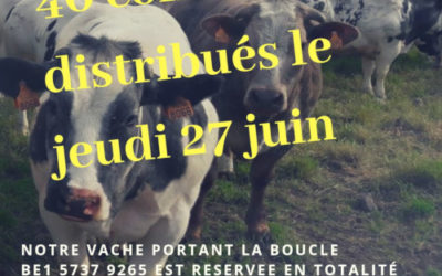 Mise à disposition des prochains colis le jeudi 27 juin
