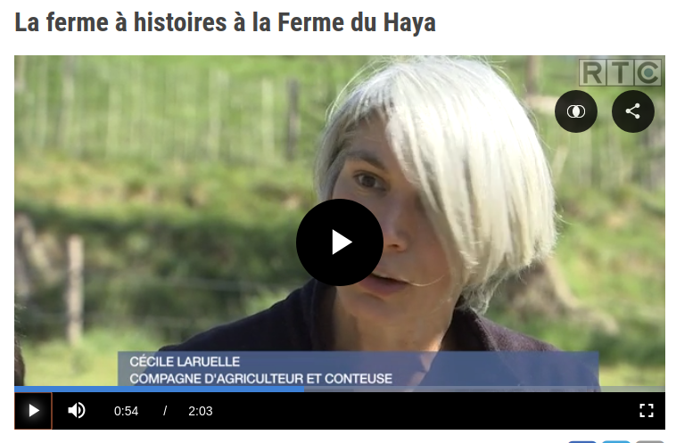 Reportage d’RTC sur notre projet de « ferme à histoires »