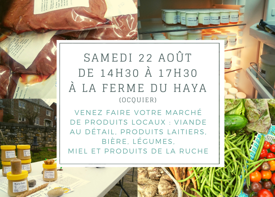 Ce samedi, c’est marché dans la cour de la ferme