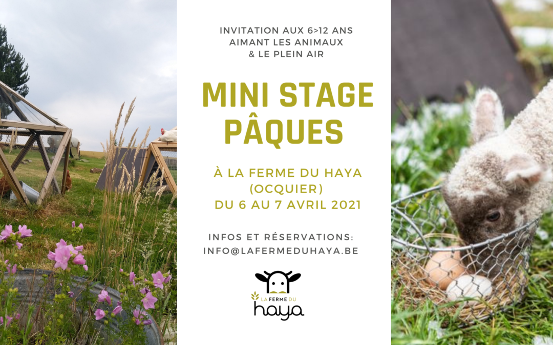 Mini stage de pâques 2021