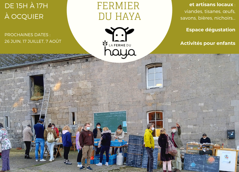 Le marché fermier du 5 juin – avec espace dégustation et activités pour enfants