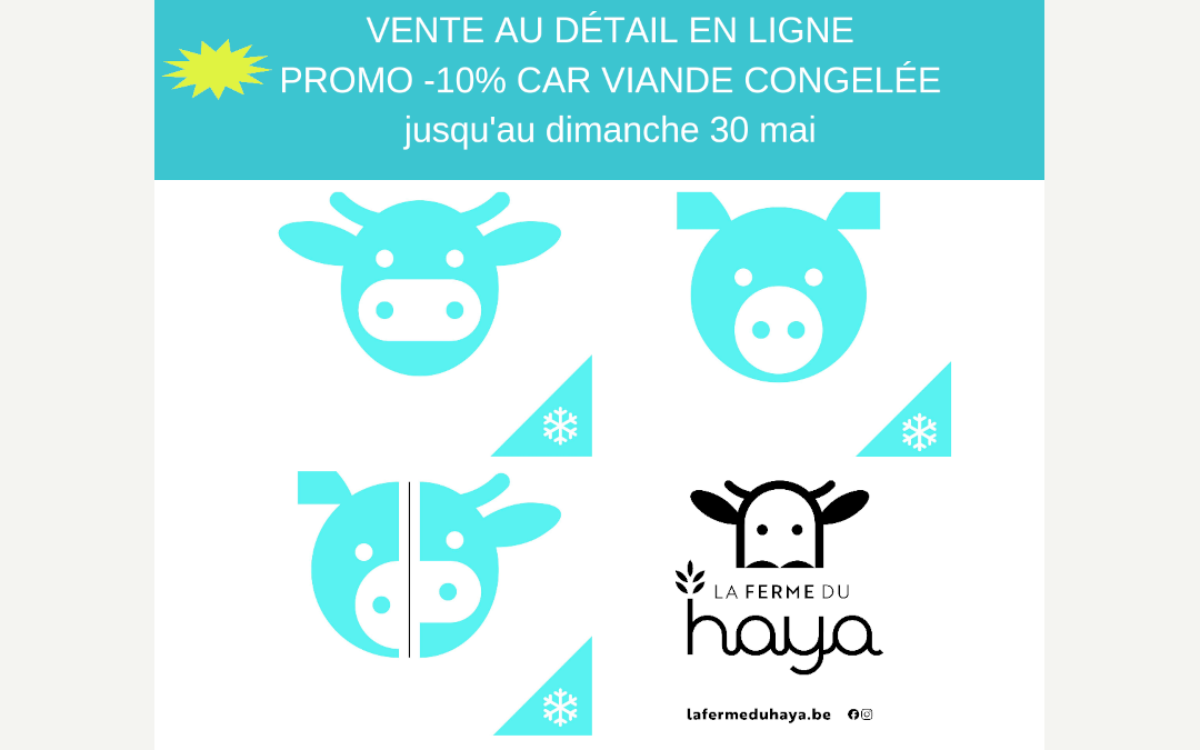 NOUVEAUTÉ : viande au détail congelée