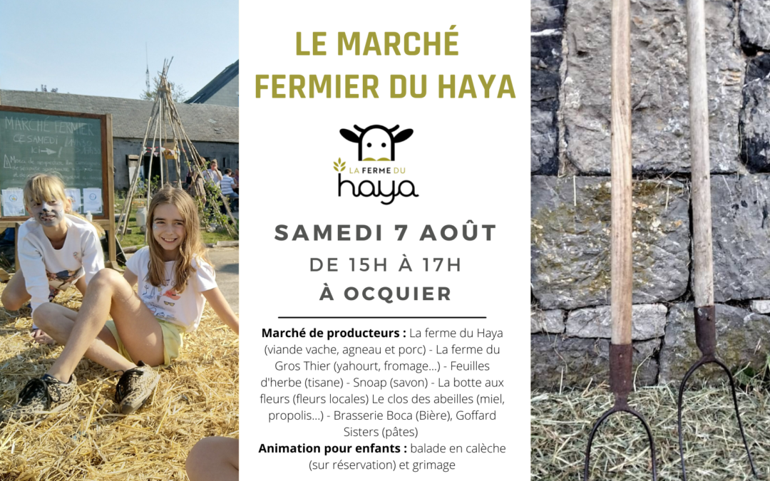 Le prochain marché fermier du Haya c’est le 7 août !