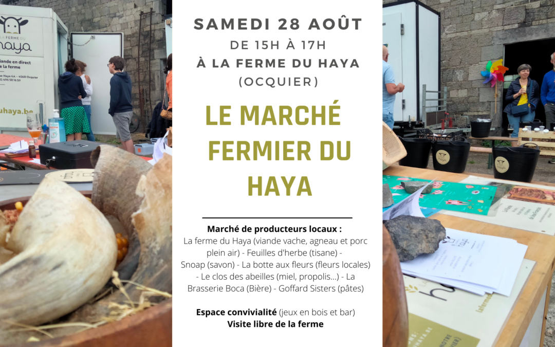 Le prochain marché fermier du Haya c’est le 28 août !