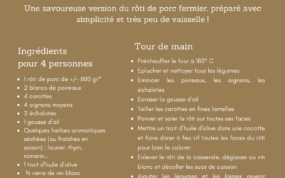 Recette de rôti de porc