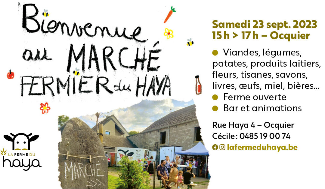 Prochain marché le samedi 23 septembre