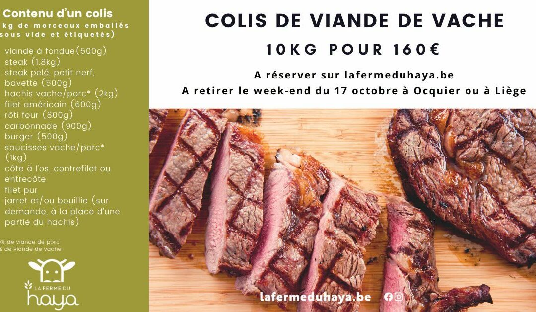 Prochain colis le 17 octobre